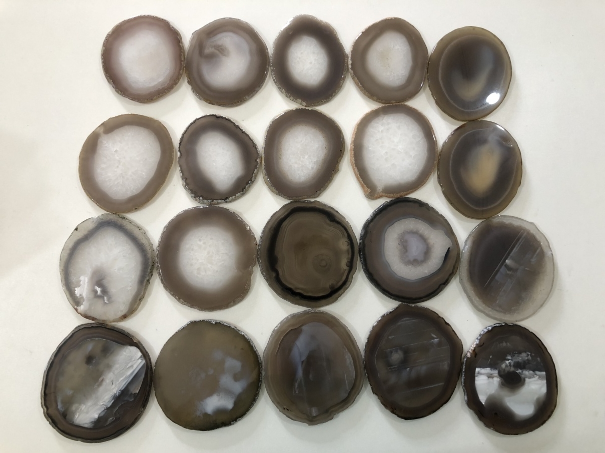 Natural Orinal Color Agate Coasters 