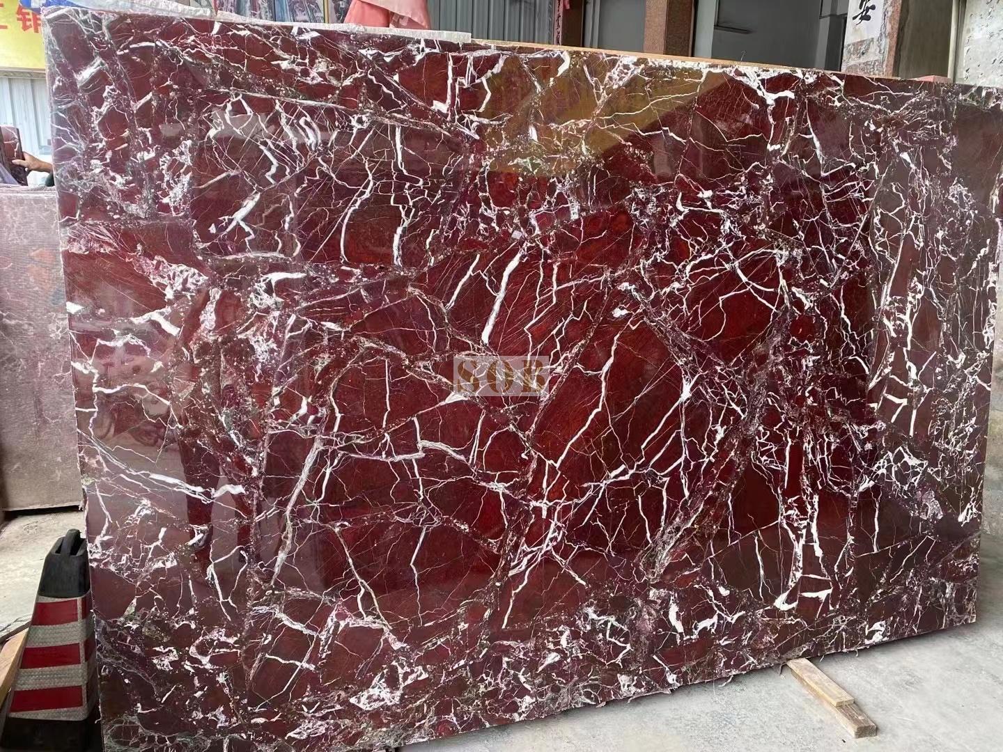 Rosso Levanto Red Marble Slabs