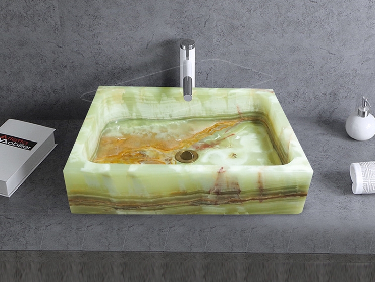 Luxury Green Onyx Wash Basins
