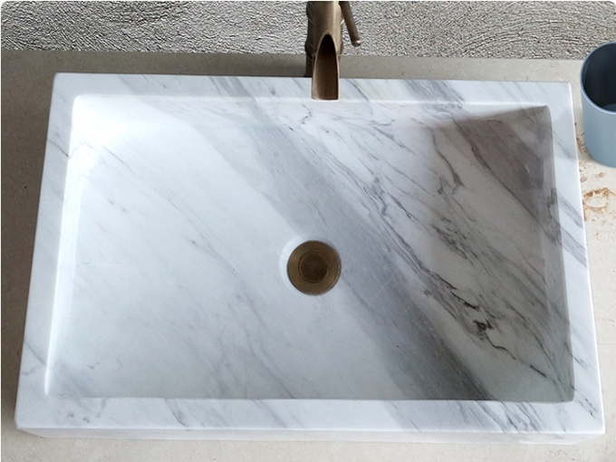 Volakas White Marble Basins