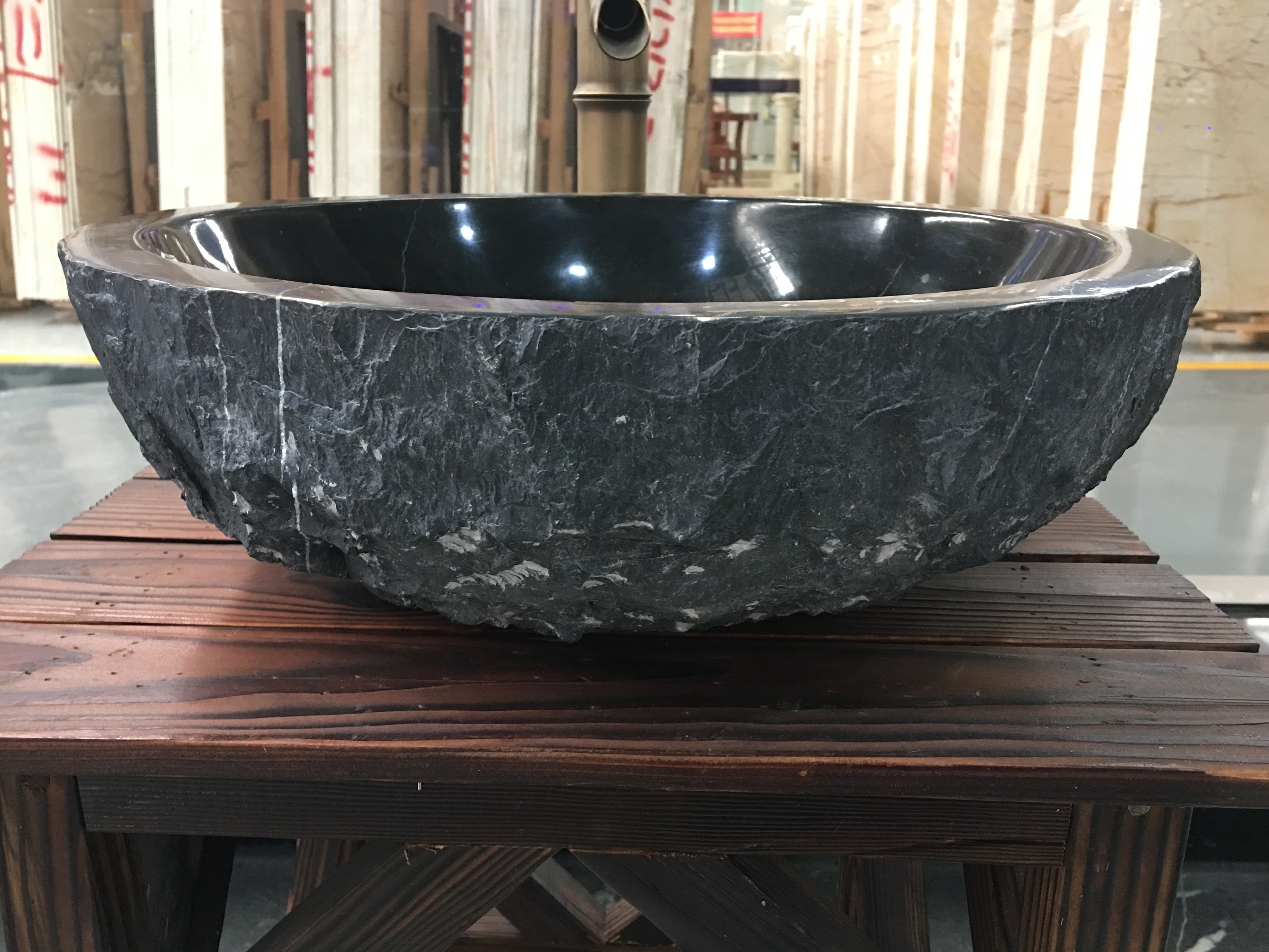 Black Marquina Marble Wash Basins